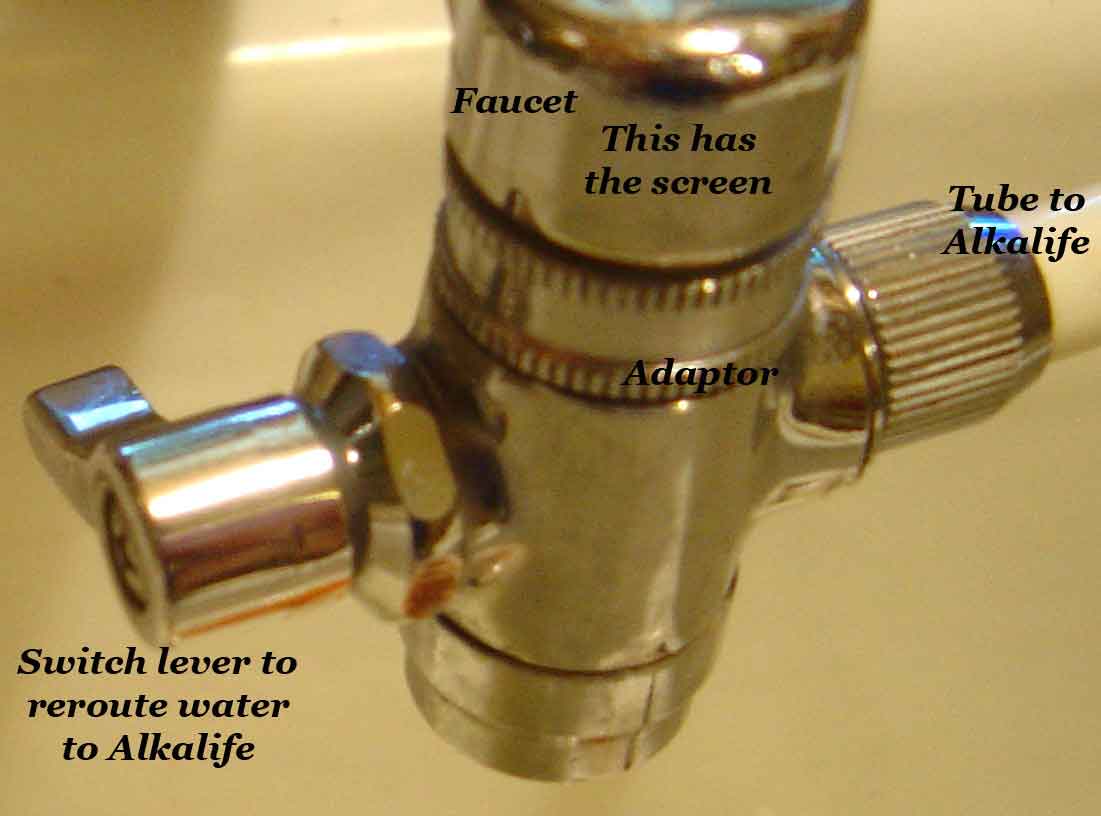 image of lever attachment to faucet